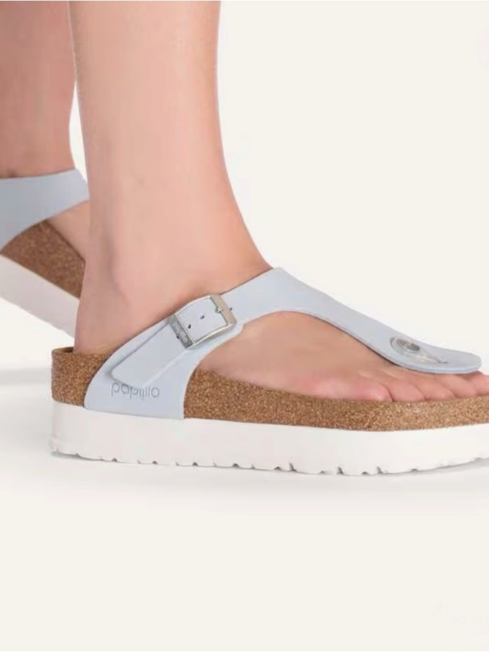 NEW Birkenstock Papillo Women’s Gizeh Pap Flex Platform Sandals Size 6- 6.5 - Picture 3 of 15